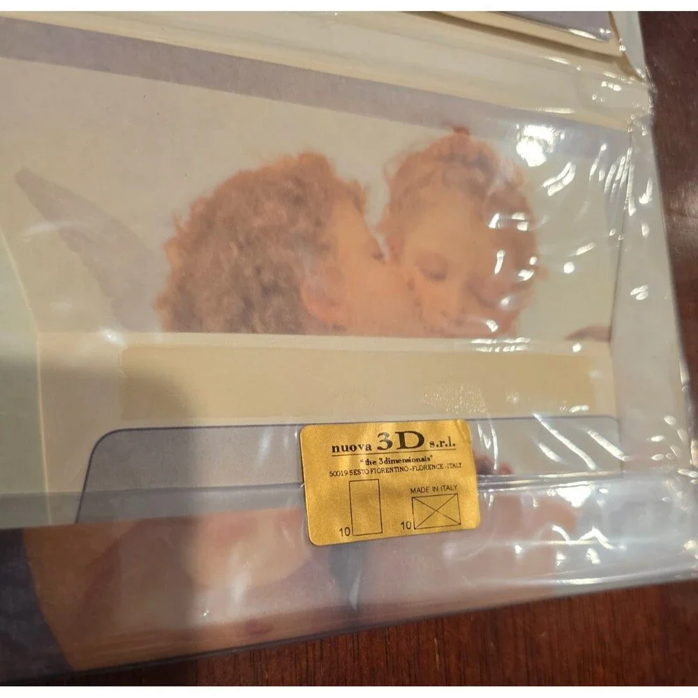 Cupid & Psyche Cherubs First Kiss Greeting Card Set of 10 Made in Italy Florence